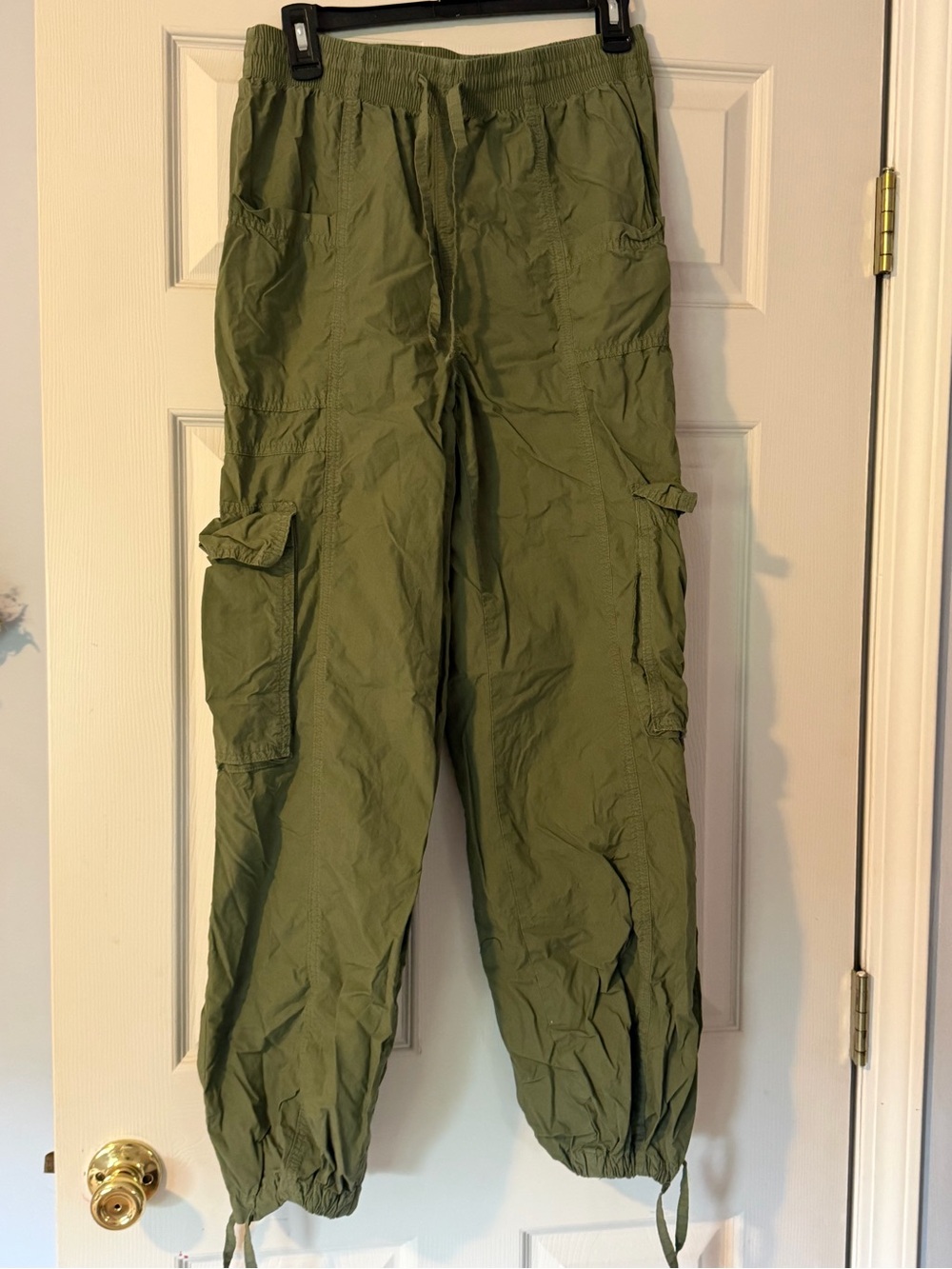Hollister Olive Green Cargo Jogger Pants